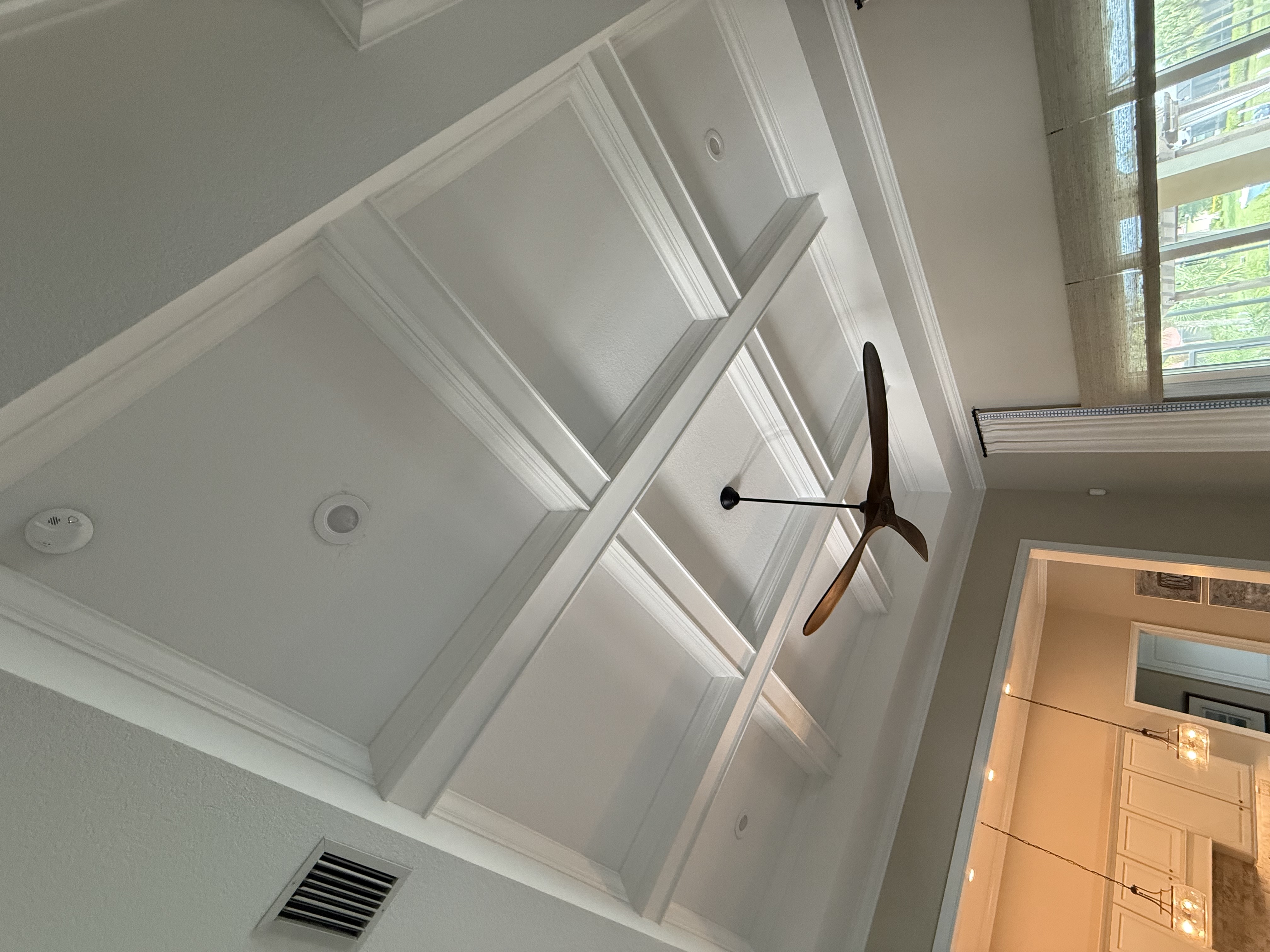 Coffered ceiling finish carpentry